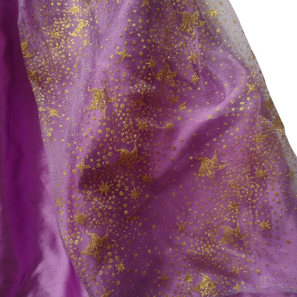 Disney Rapunzel Tangled Costume 4-6X Purple Gold Glittery Princess Dress - Picture 7 of 11
